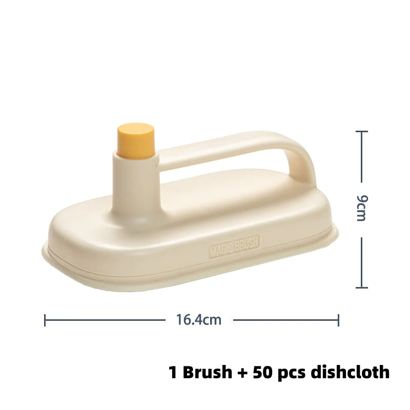 Ergonomic Handle Cleaning Brush – Multi-Purpose Scrubber for Dishes, Kitchen, Bathroom & Hard-to-Reach Areas