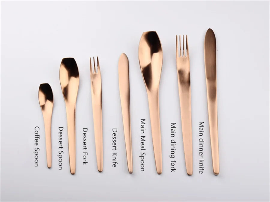 Minimalist Stainless Steel Cutlery– Knife, Fork & Spoon