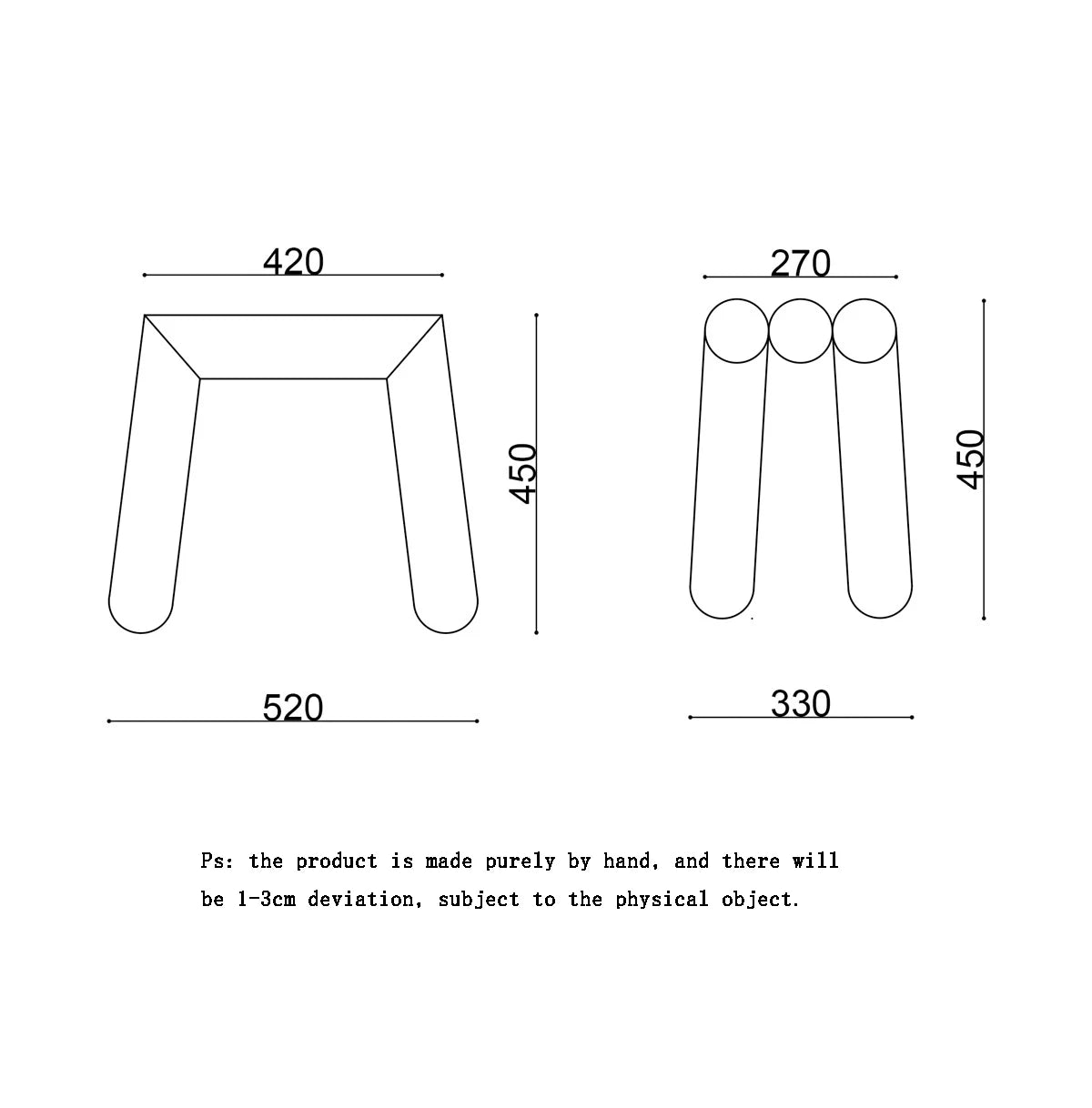 Luno Seat No.1 - Sculptural Stainless Steel Stool – Modern Chrome Accent Seating for Living Space