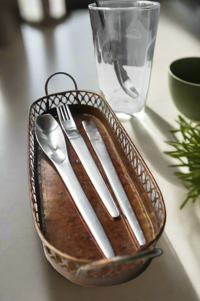 Minimalist Stainless Steel Cutlery– Knife, Fork & Spoon