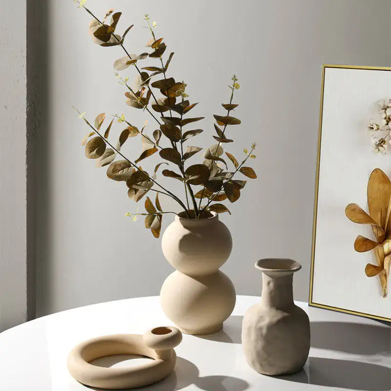 Minimalist Japanese Zen Ceramic Vase Flower Ornaments