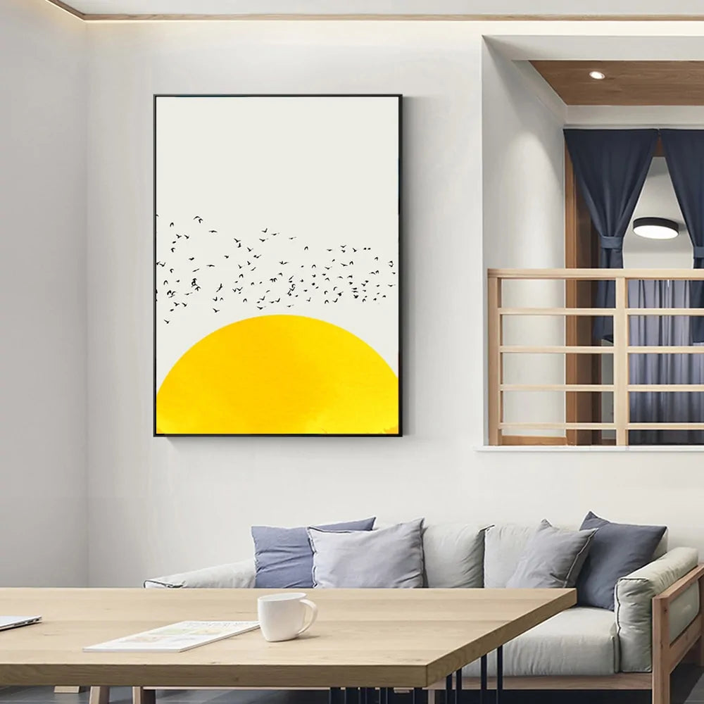 Nordic Minimalist Canvas Wall Art – Modern Abstract Prints for Living Room & Bedroom Deco