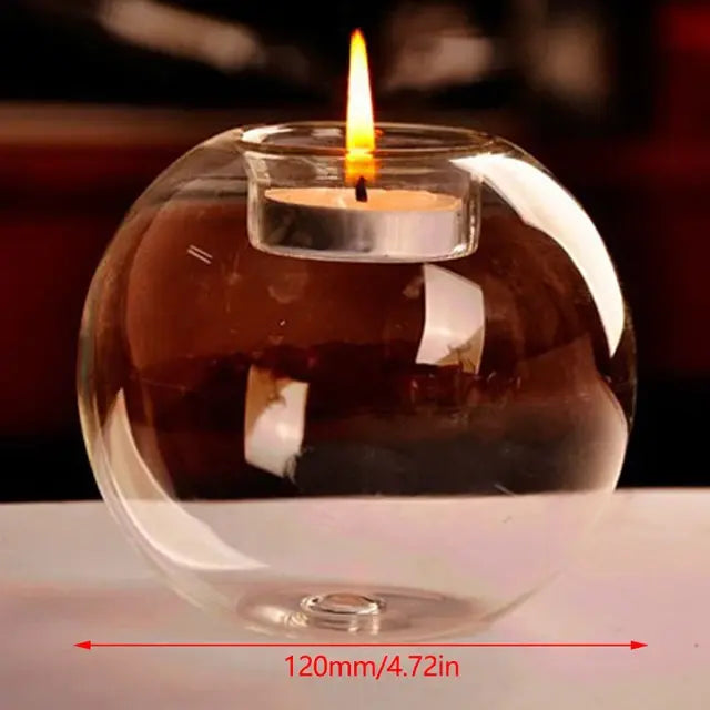 Transparent Minimalism Glass Candle Holder