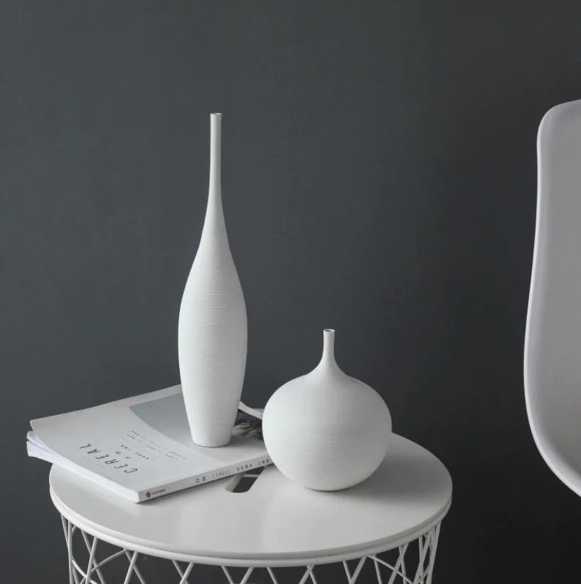 Handmade Artisanal MInimalism Ceramic Tabletop Vase