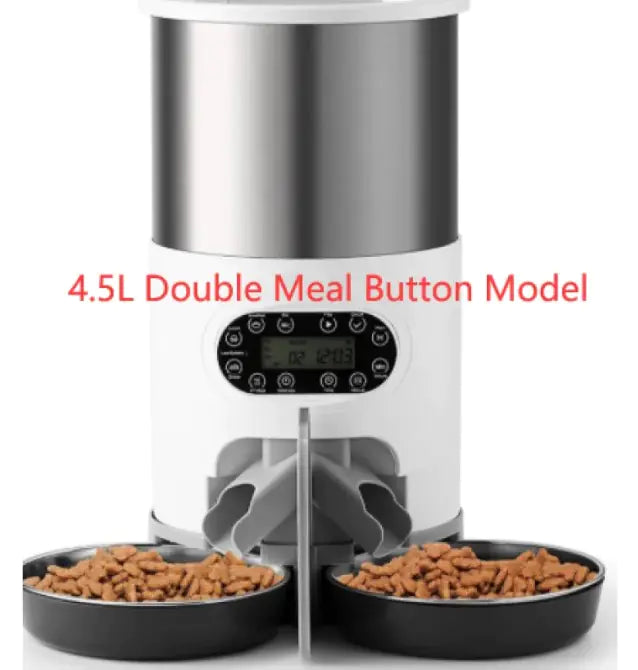Smart Automatic Pet Feeder – Chic & Programmable Food Dispenser