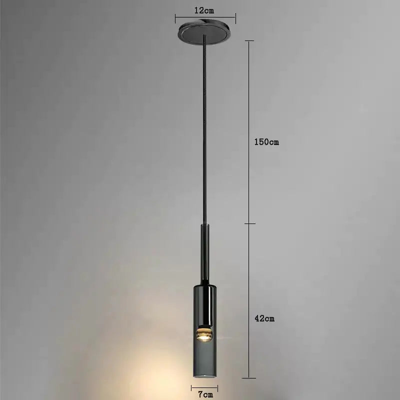 Luxury Glass & Copper Wall Sconce – Vintage Industrial Pendant Light for Home & Bedroom