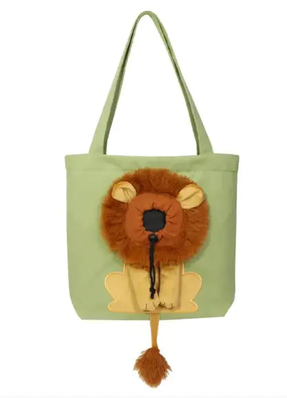 Lion Motif Soft Pet Carrier