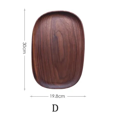 Natural Elegance Rustic Wood Serving Plate