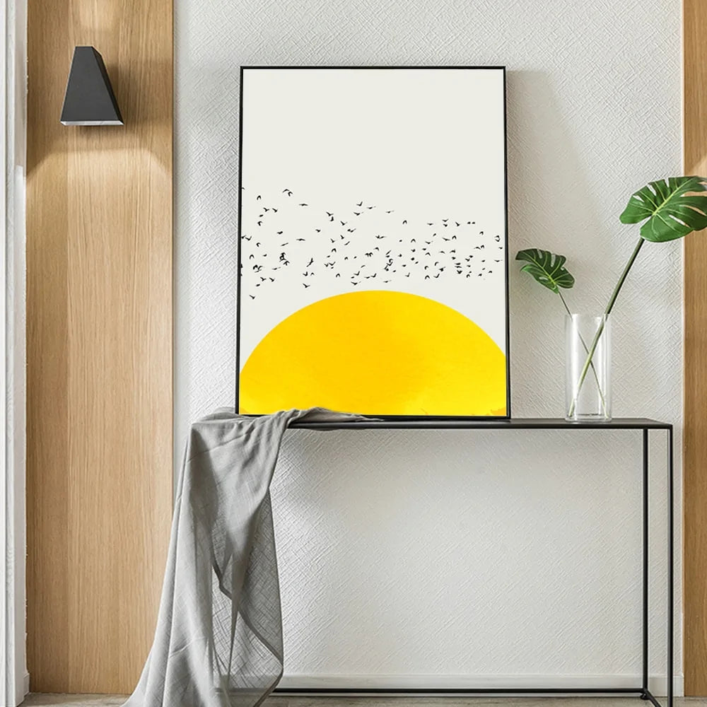 Nordic Minimalist Canvas Wall Art – Modern Abstract Prints for Living Room & Bedroom Deco