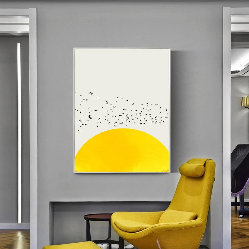 Nordic Minimalist Canvas Wall Art – Modern Abstract Prints for Living Room & Bedroom Deco