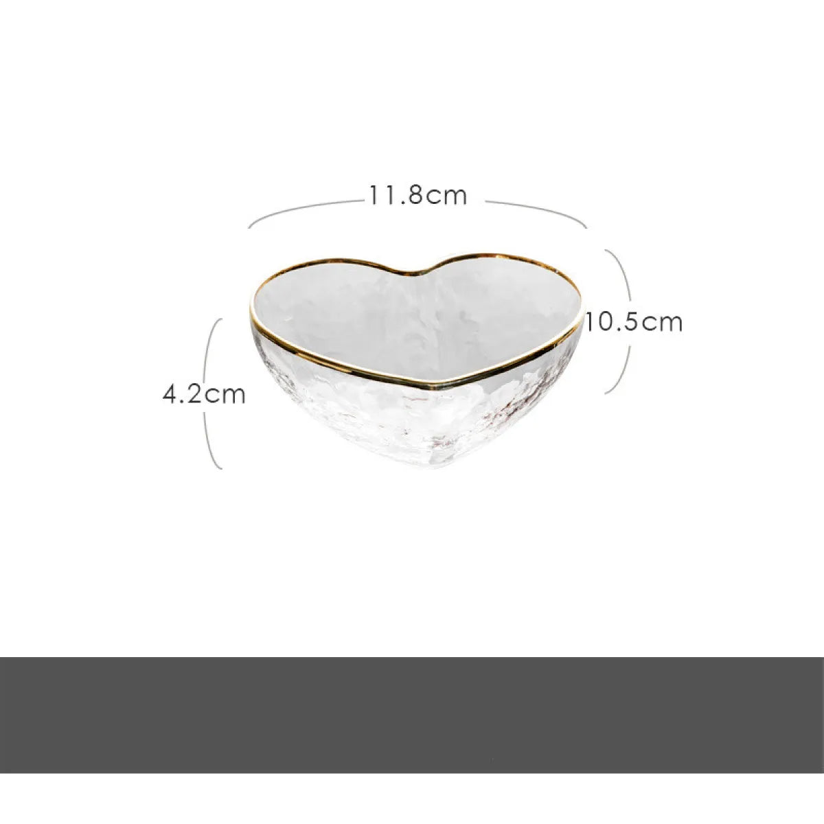 Minimalism Heart-shaped Nordic Glass Bowl