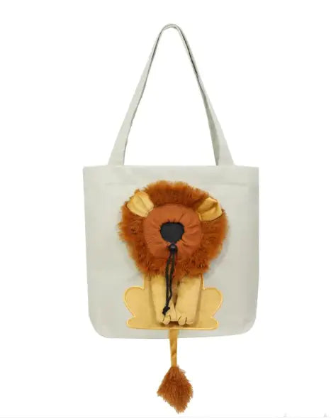 Lion Motif Soft Pet Carrier