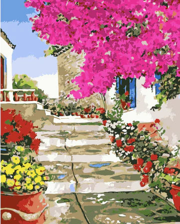 DIY Flower Door Oil Painting Kit