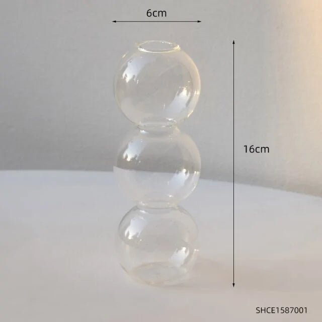 Minimalism Creative Bubble Glass Vase Home