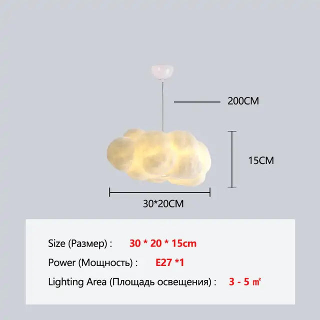 Floating Cloud Chandelier Pendant Light