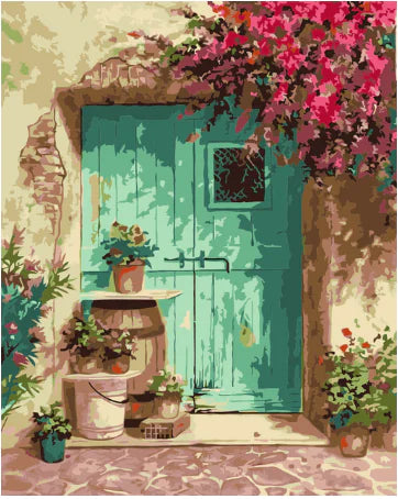 DIY Flower Door Oil Painting Kit