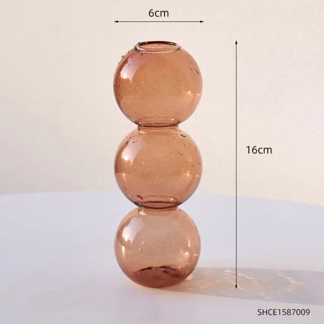 Minimalism Creative Bubble Glass Vase Home