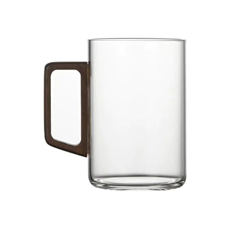 Chic Borosilicate Glass Mug – Heat-Resistant Coffee & Tea Cup with Elegant Handle