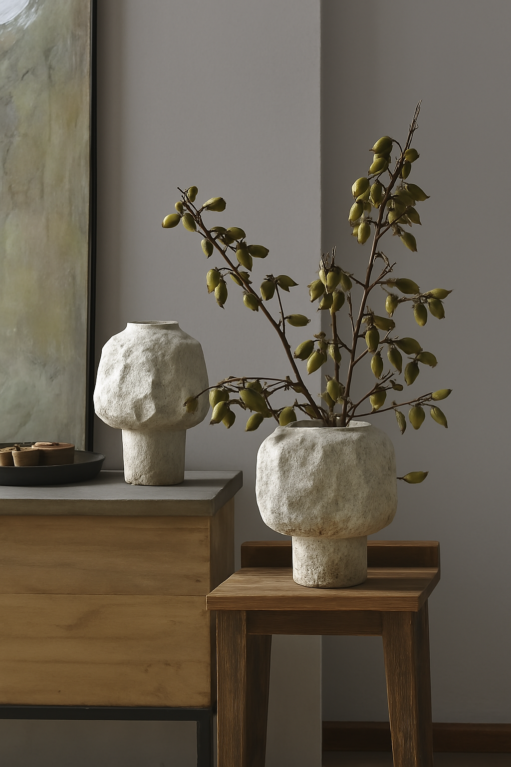 Kumo no Katachi (Cloud Forms) (雲) No.1- Handmade Ceramic Vase