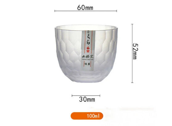 Yuki Glass – Limited Edition Japanese Crystal Whiskey Cup with Hexagonal Ice-Inspired Texture (Gift Box)