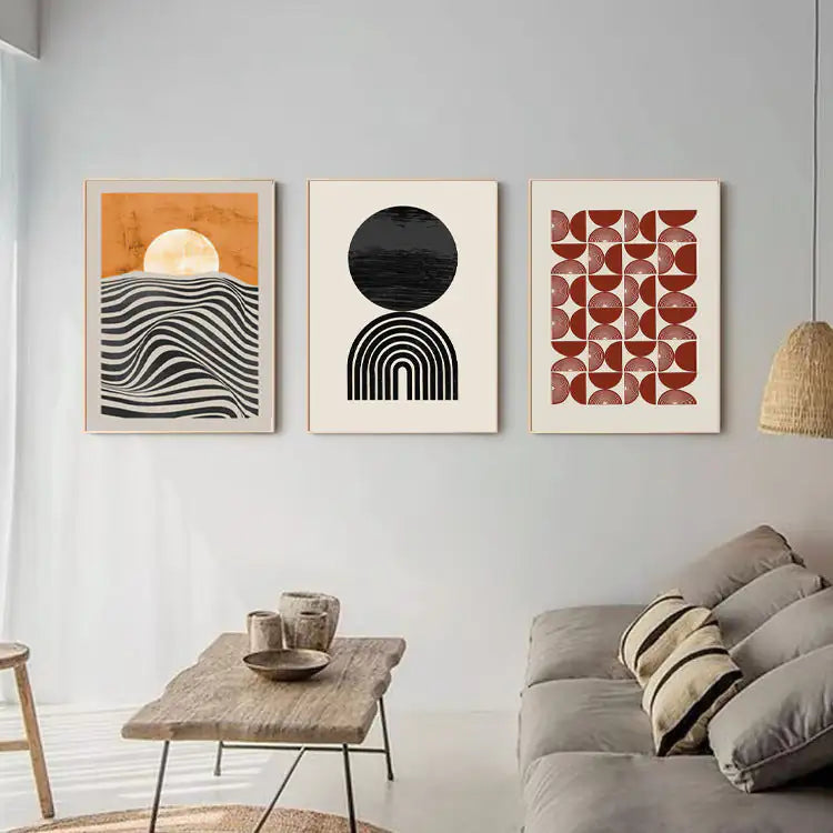 Simple Sunset Room Decor Wall Art Paintings