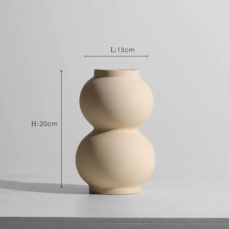 Minimalist Japanese Zen Ceramic Vase Flower Ornaments