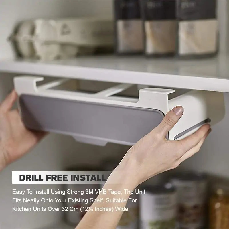 Self-Adhesive Wall-Mounted Spice Rack – No-Drill Kitchen Organizer & Storage Shel
