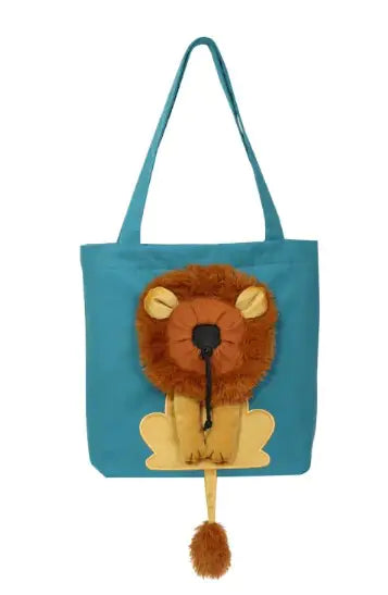 Lion Motif Soft Pet Carrier