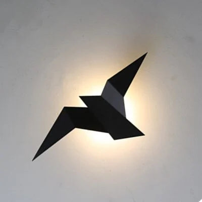 Nordic Iron Bird Wall Lamp Fixture for Home Decor