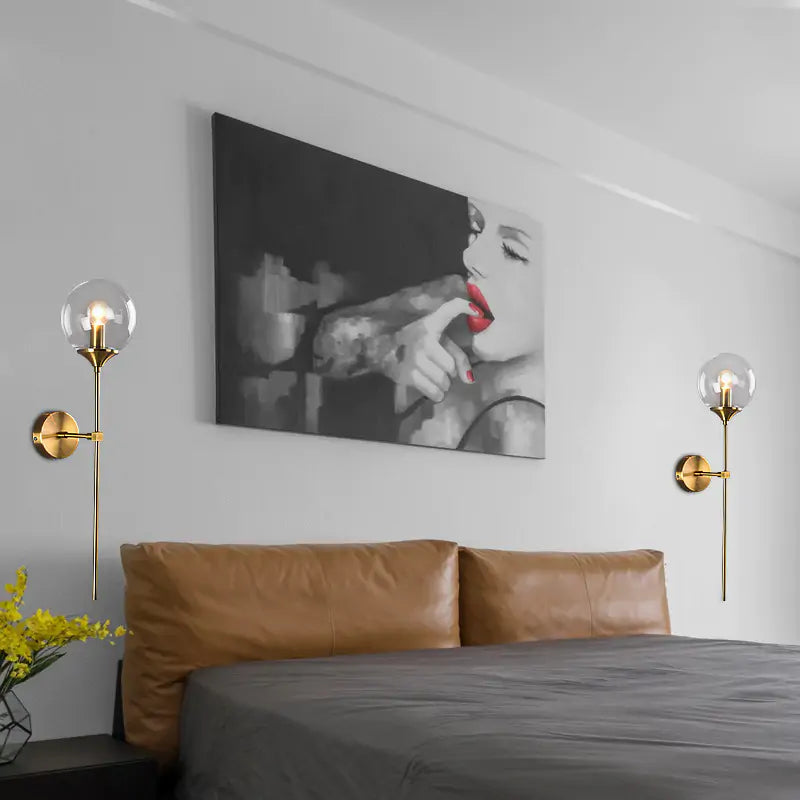 Minimalism Elegant Glass Wall Lamp
