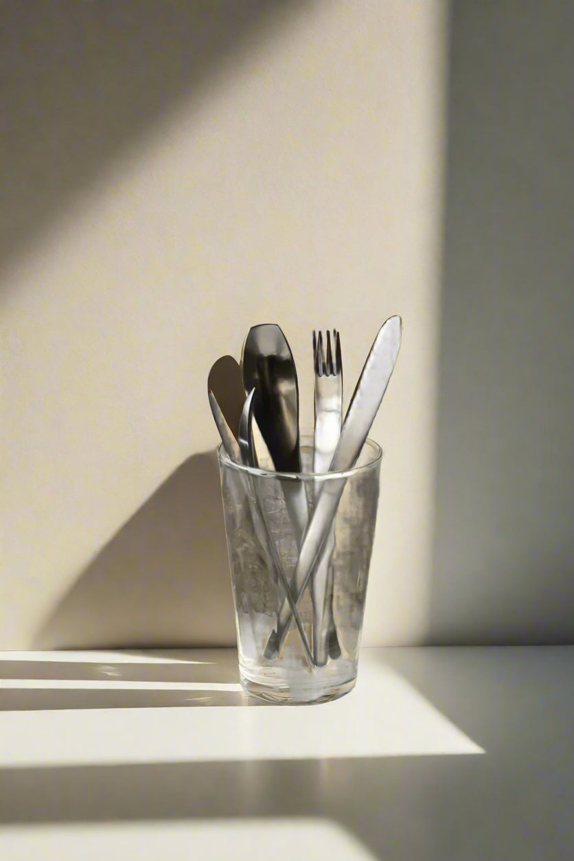 Minimalist Stainless Steel Cutlery– Knife, Fork & Spoon