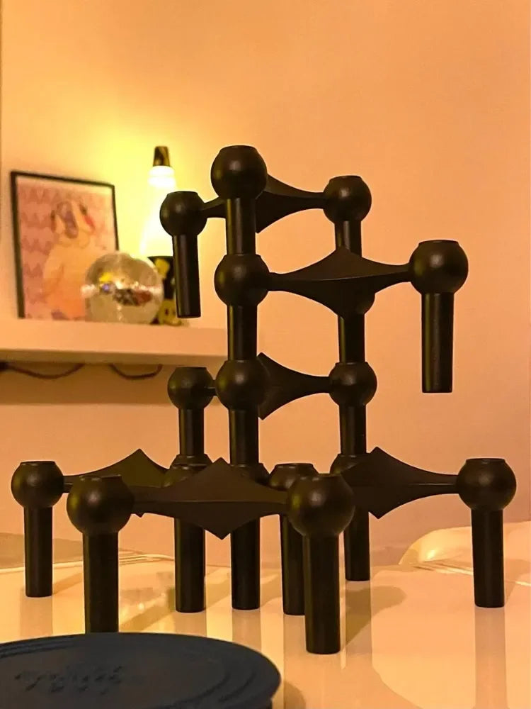 Chrome Constellation No.1 -Modular Molecular Candle Holder