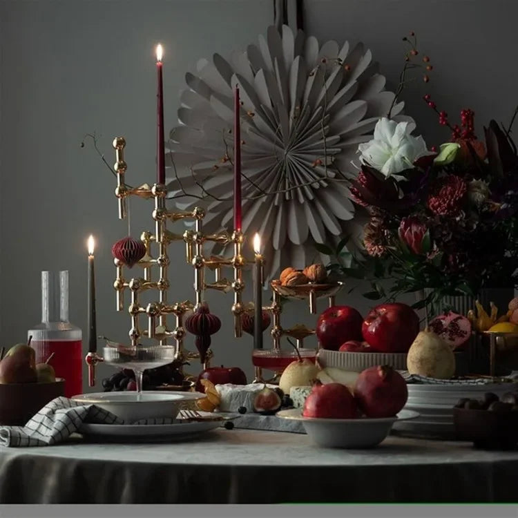 Chrome Constellation No.1 -Modular Molecular Candle Holder
