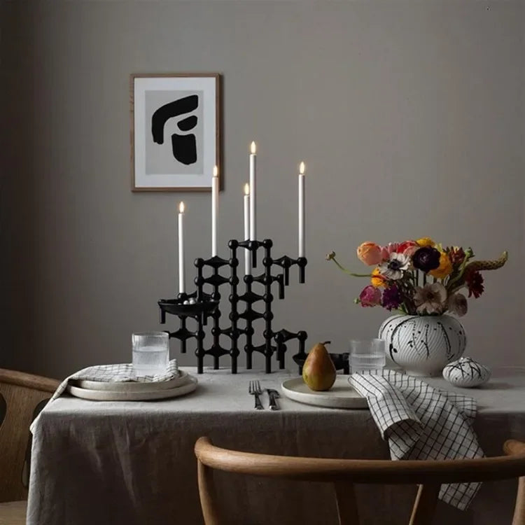 Chrome Constellation No.1 -Modular Molecular Candle Holder