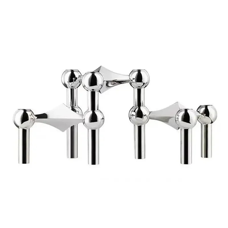 Chrome Constellation No.1 -Modular Molecular Candle Holder