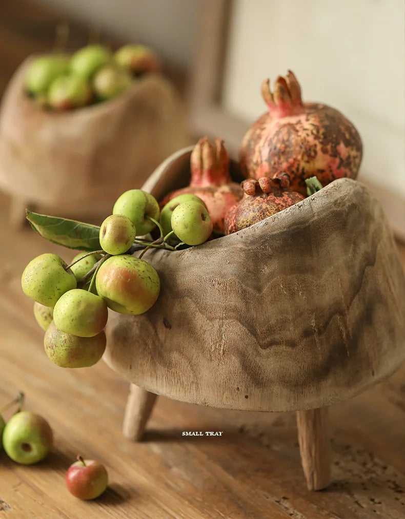 Tanikaze Tray (谷風 – Valley Wind) No.2- Handcrafted Paulownia Wood Pedestal Tray