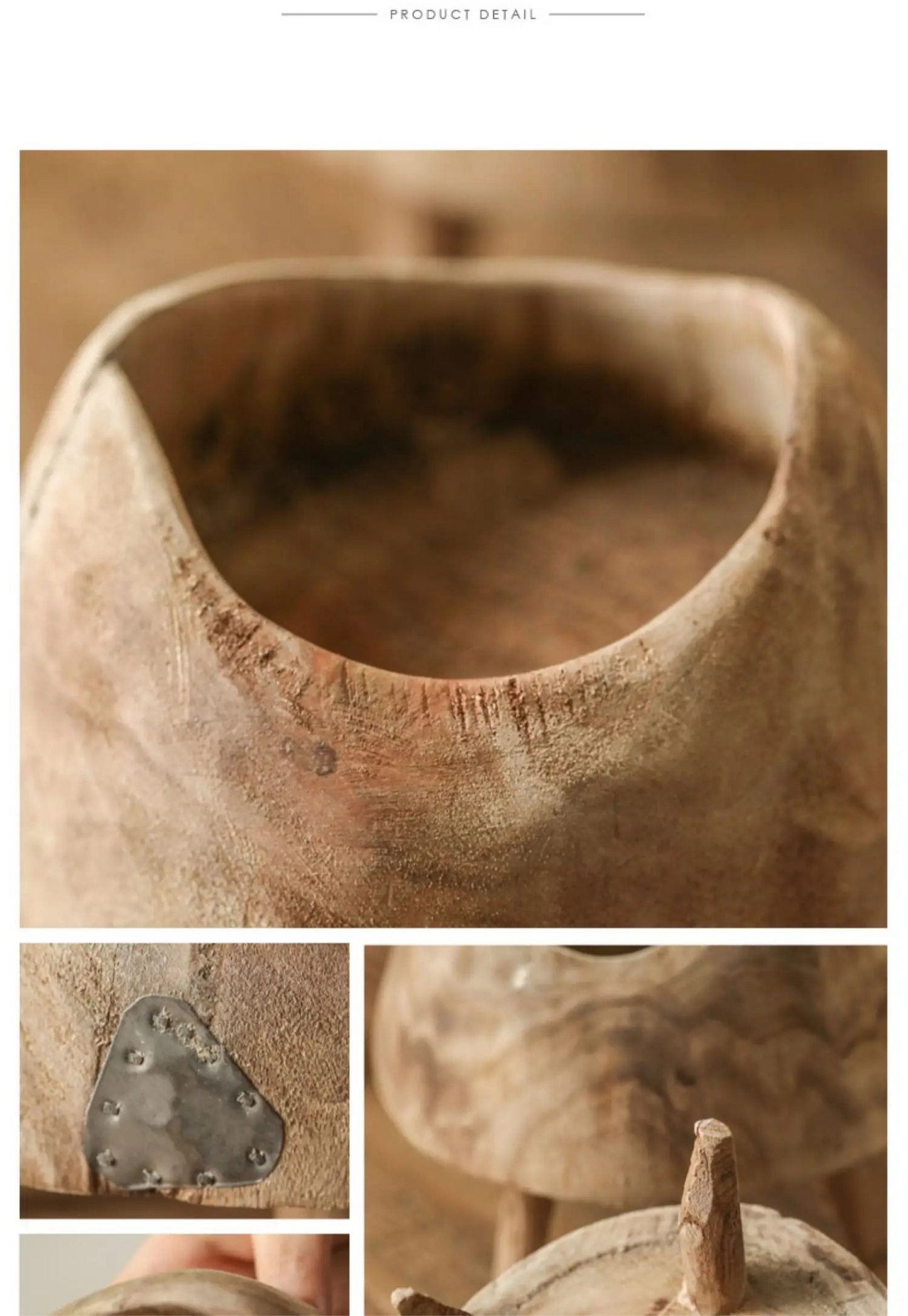 Tanikaze Tray (谷風 – Valley Wind) No.2- Handcrafted Paulownia Wood Pedestal Tray