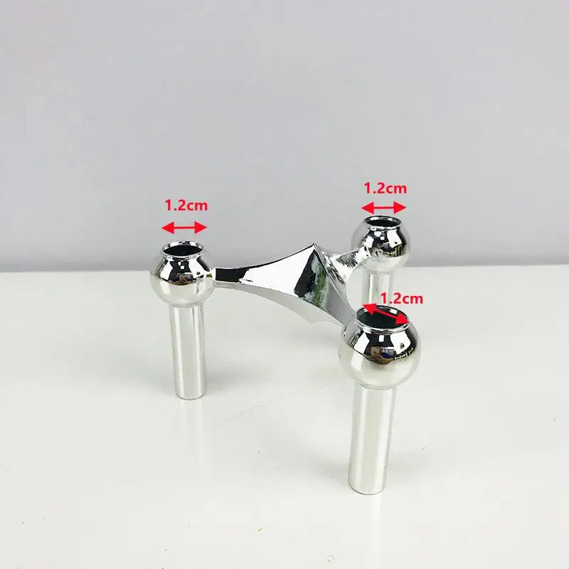 Chrome Constellation No.1 -Modular Molecular Candle Holder