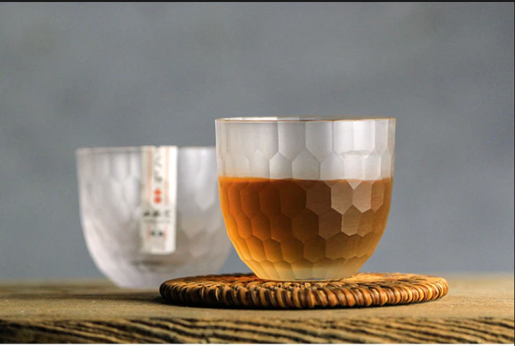 Yuki Glass – Limited Edition Japanese Crystal Whiskey Cup with Hexagonal Ice-Inspired Texture (Gift Box)