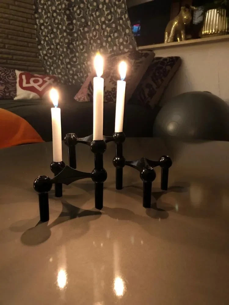 Chrome Constellation No.1 -Modular Molecular Candle Holder