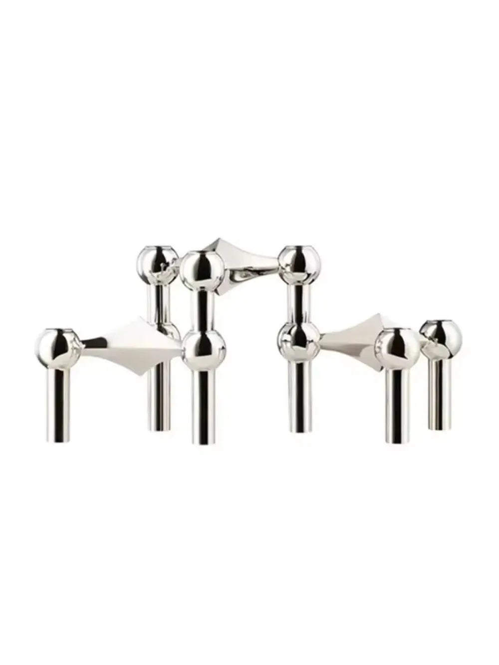 Chrome Constellation No.1 -Modular Molecular Candle Holder