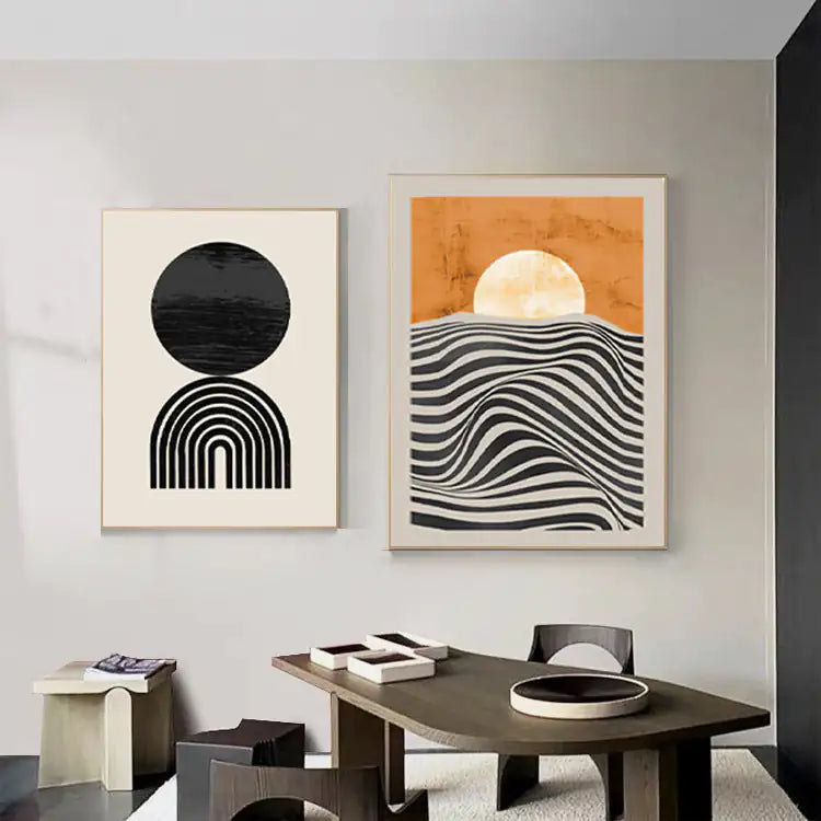 Simple Sunset Room Decor Wall Art Paintings