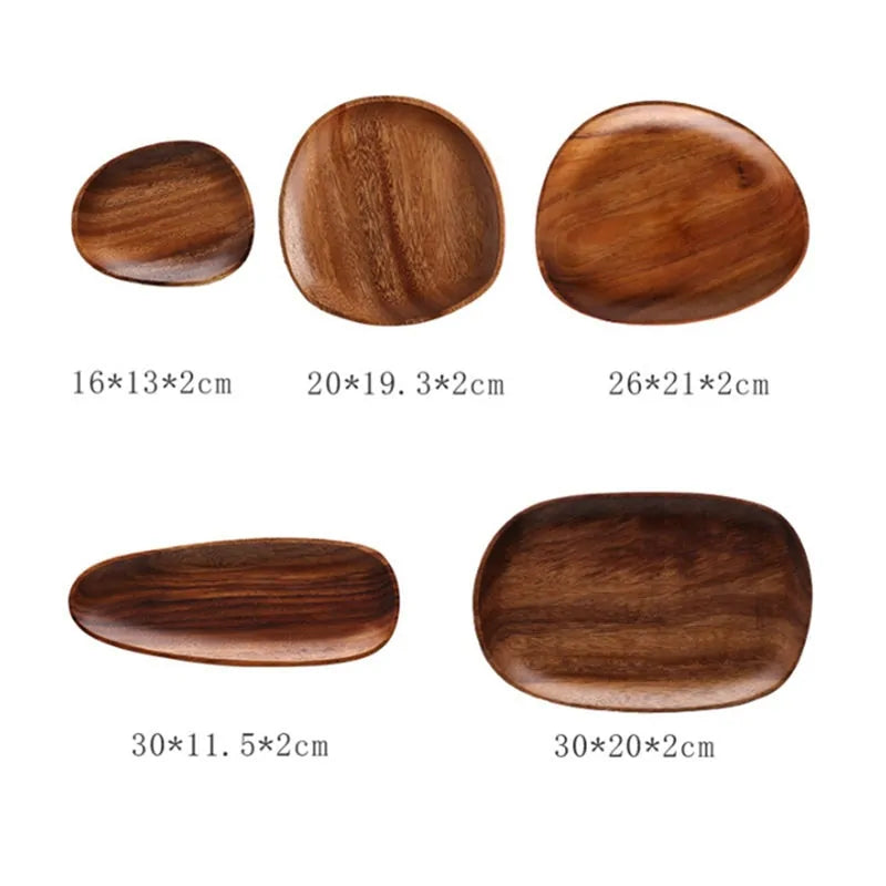 Natural Elegance Rustic Wood Serving Plate