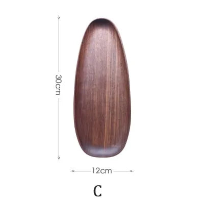 Natural Elegance Rustic Wood Serving Plate