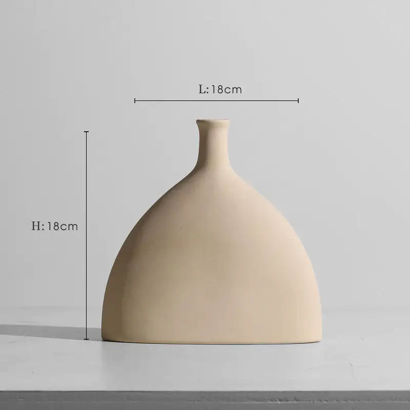 Minimalist Japanese Zen Ceramic Vase Flower Ornaments