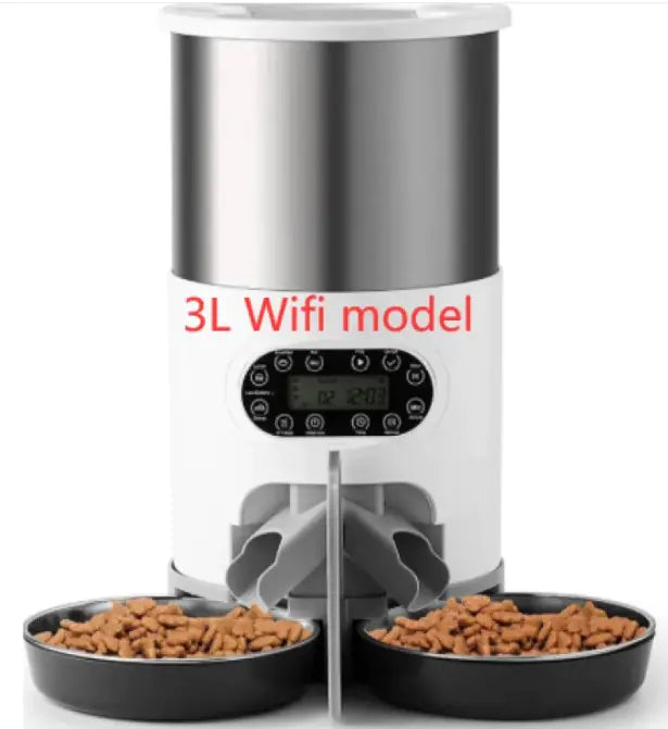 Smart Automatic Pet Feeder – Chic & Programmable Food Dispenser