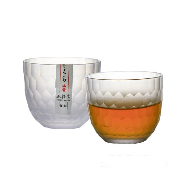 Yuki Glass – Limited Edition Japanese Crystal Whiskey Cup with Hexagonal Ice-Inspired Texture (Gift Box)