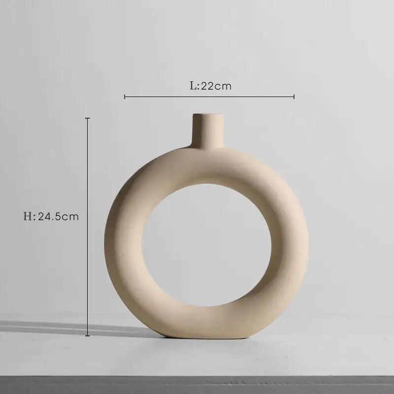 Minimalist Japanese Zen Ceramic Vase Flower Ornaments