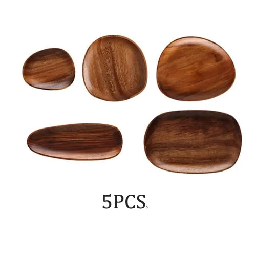 Natural Elegance Rustic Wood Serving Plate