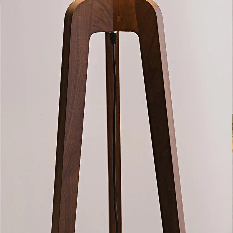 Elegant Minimalism Solid Wood Floor Lamp